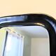 Miroir vintage noir aux angles arrondis