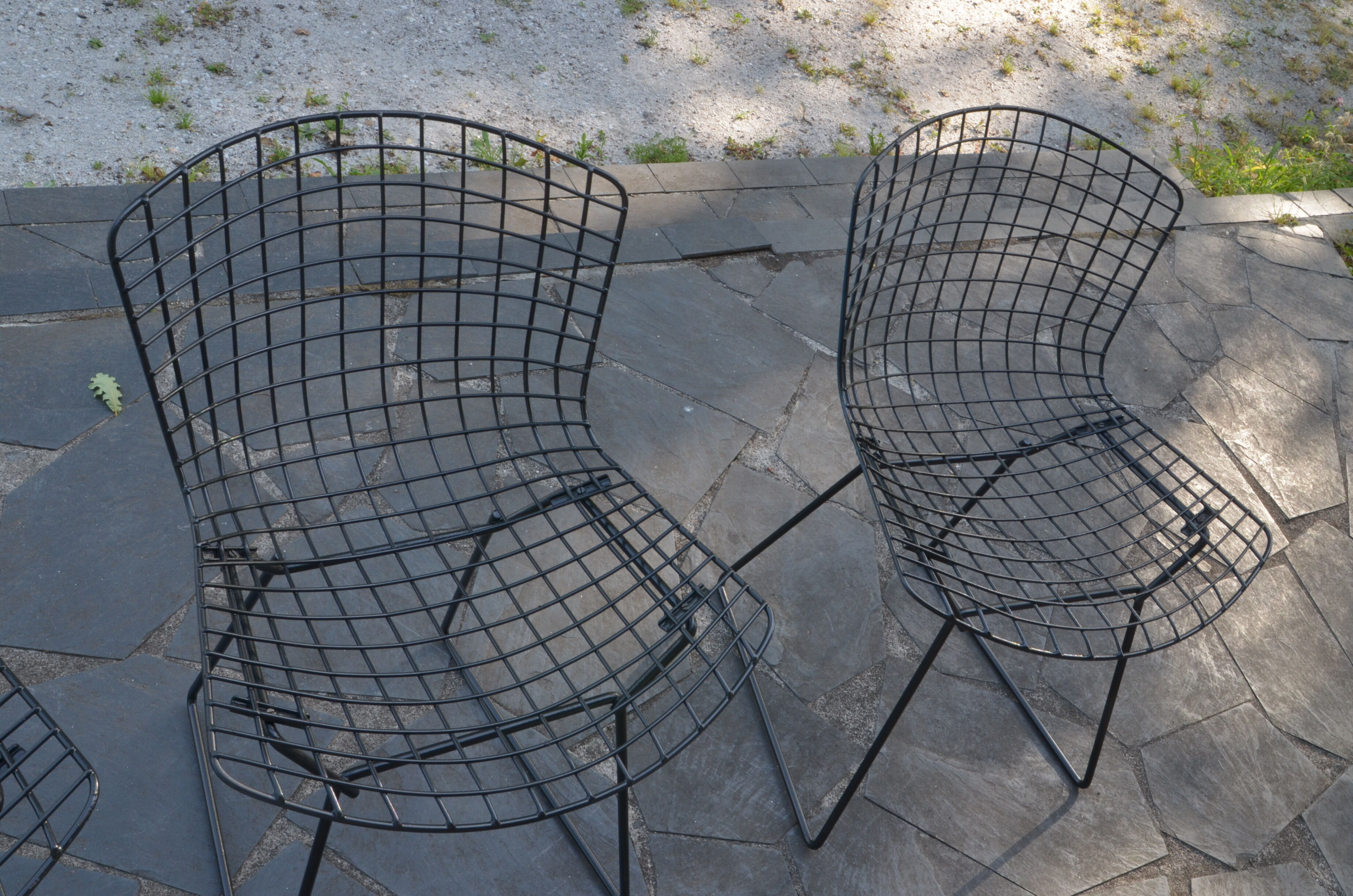 Harry Bertoia's "Wire" series of 4 chairs for Knoll