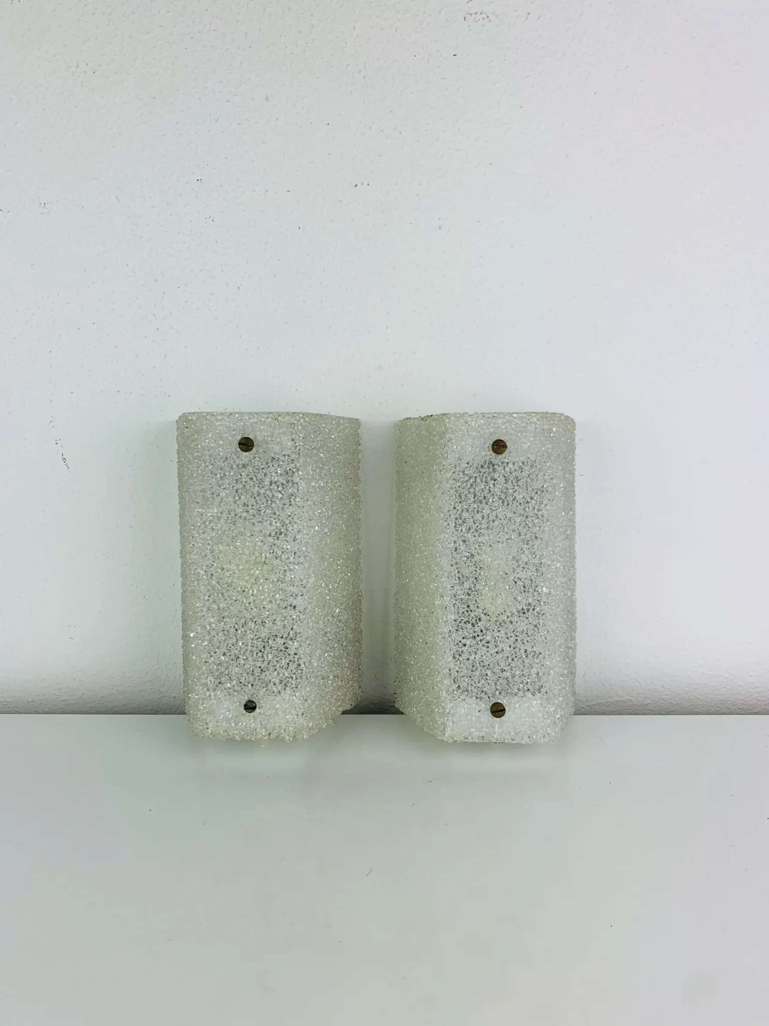 Paire d’appliques Perspex des années 60, vintage