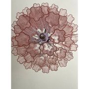 Contemporary “Tronchi” Murano Glass Chandelier in Venini Style