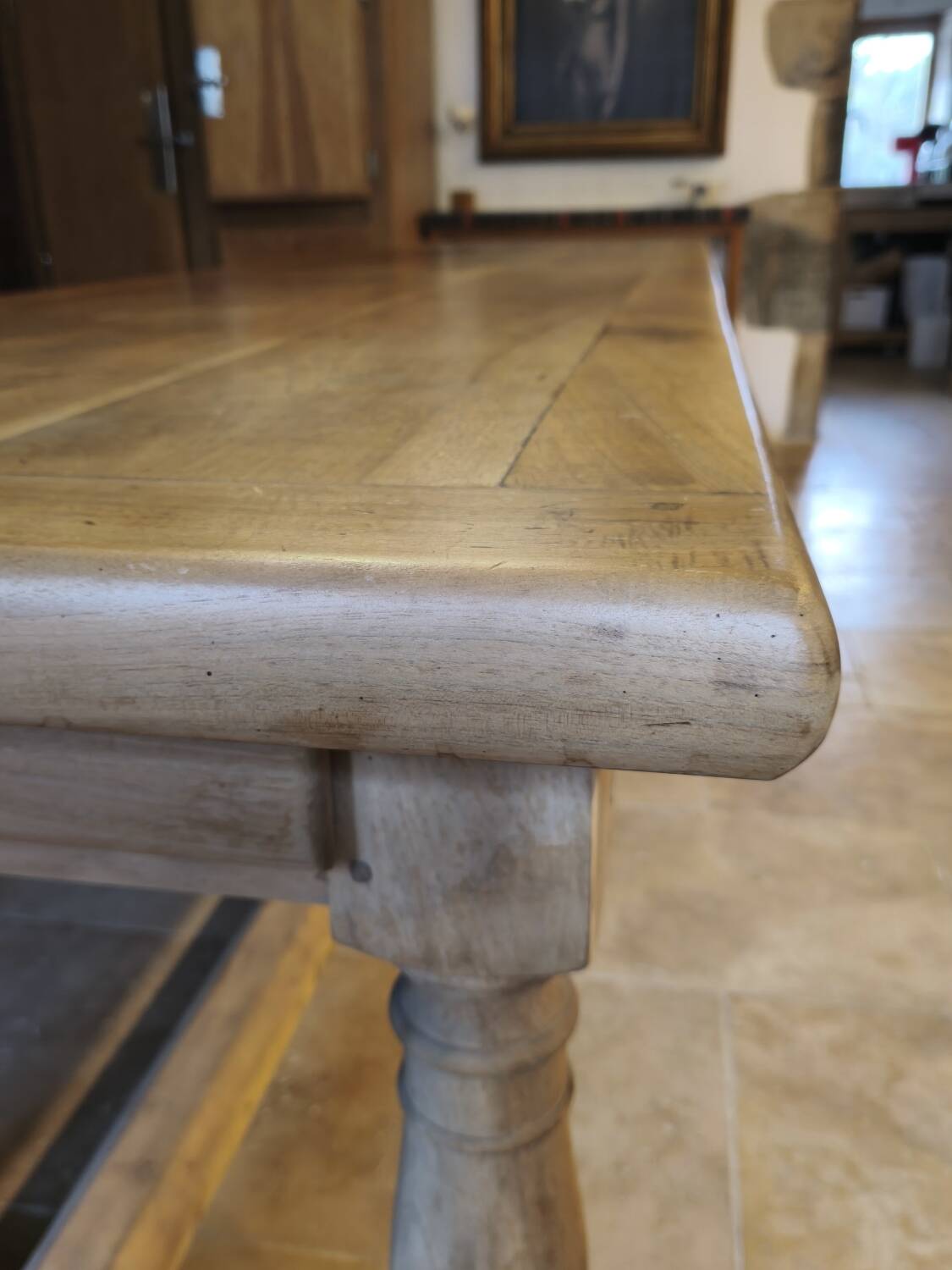 Large antique farmhouse table