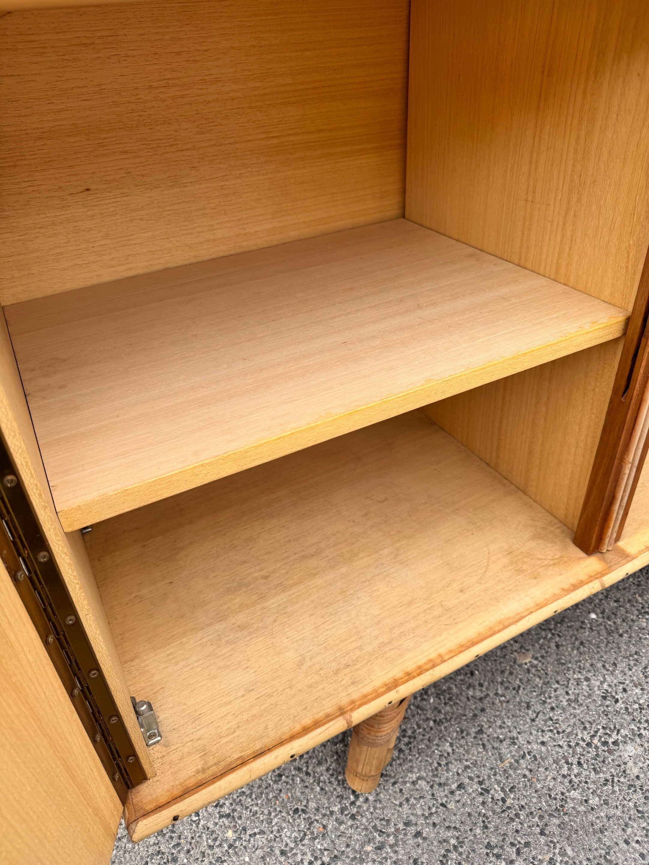 Bamboo and rattan buffet Audoux Minet