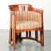 Design side/dining chair with beautiful luxurious yellow fabric upholstery