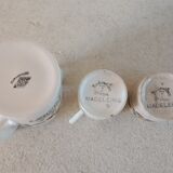 Two Badonviller cups and pitcher