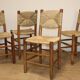 Series of 4 Charlotte Perriand Chairs Model "Bauche" BCB Edition