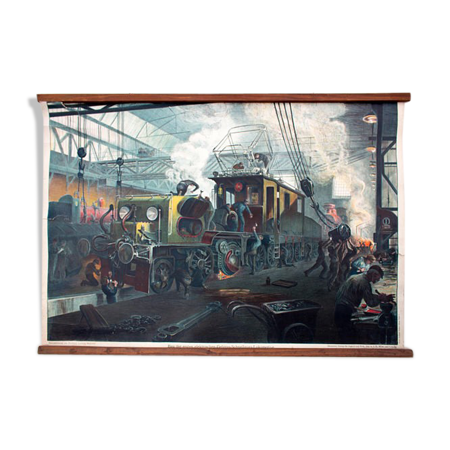 The first electric locomotive by L. Michalek, published by Jugend und Volk Vienna 1910