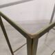 Brass glass console