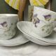Duo of antique coffee cups