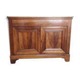 Buffet bas en noyer fin XIX° 3 portes dont 1 latérale