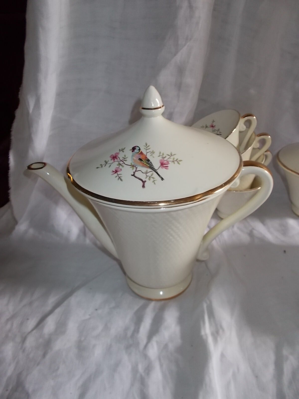 Coffee service or tea in faience Salins France