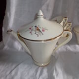 Coffee service or tea in faience Salins France