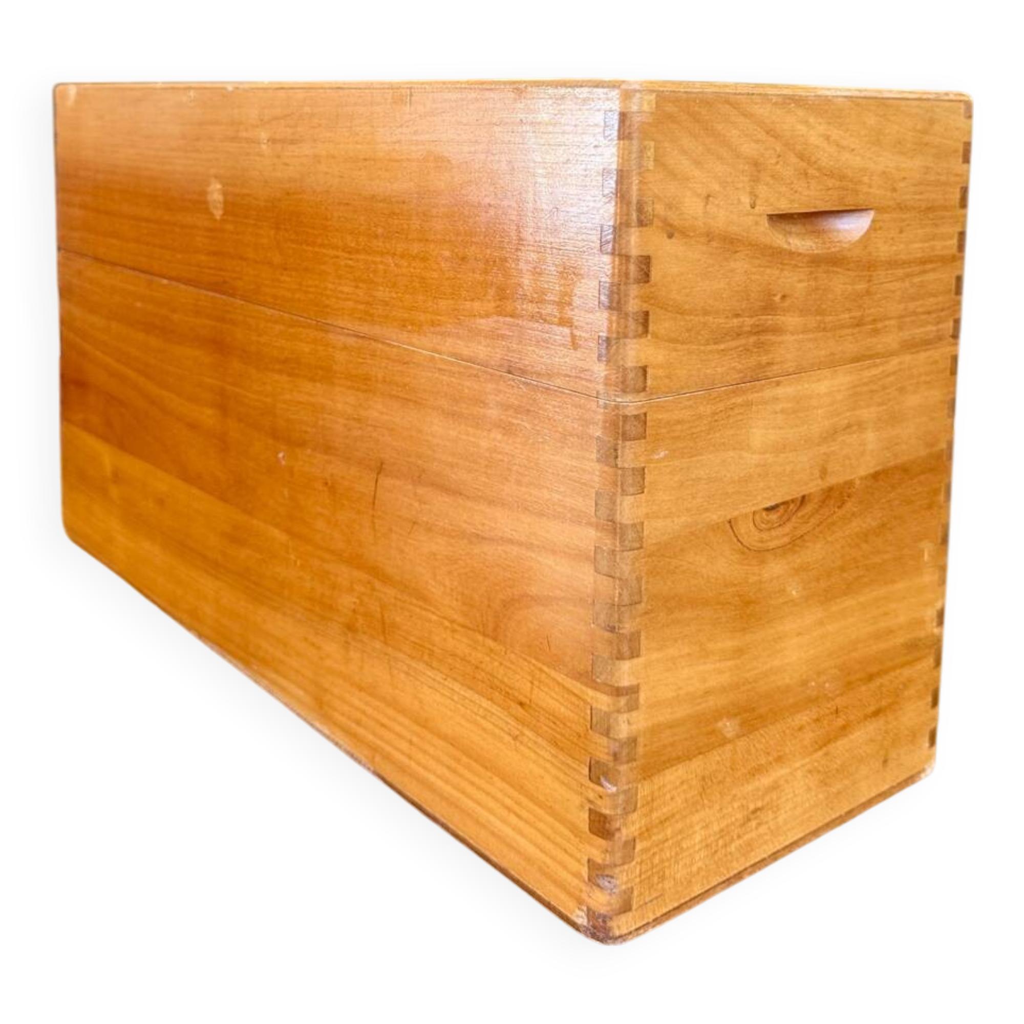 Large old wooden jug box