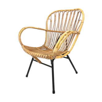 Rattan chair by Rohe Noordwolde, 1960