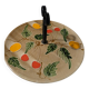 Vintage presentation plate Poët-Laval – Fruit Decor – Drô Craftsmanship