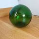 Green glass sphere float
