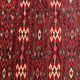 Antique Yomud Jaffarbai Turkmen rug, handwoven from the 1880s.