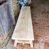 Banc en chêne massif, Rustique,Brut.