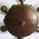 Antique bronze and alabaster 6-light chandelier, 1910