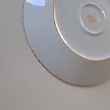 Gold-gilded Limoges porcelain plate