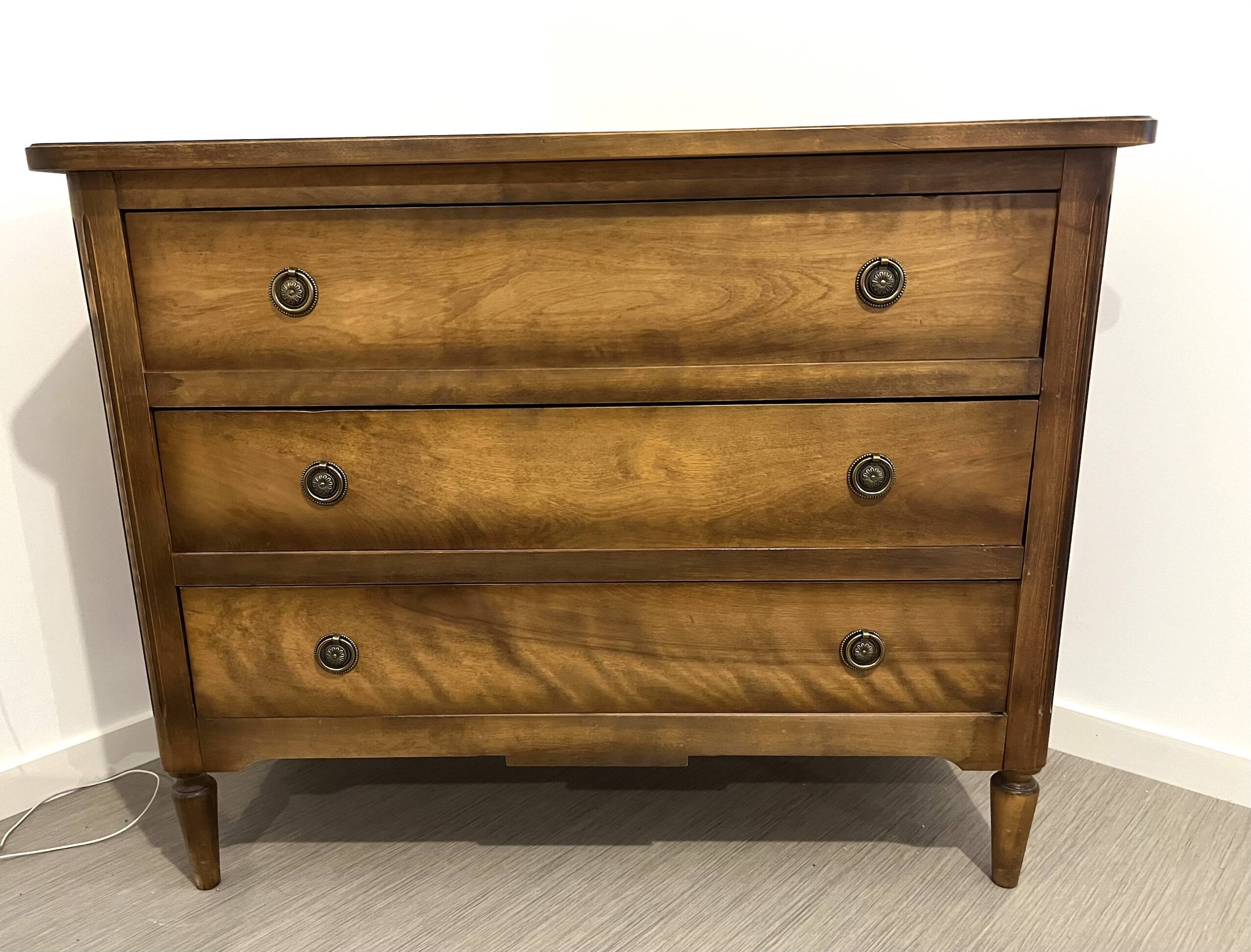 Louis XVI style 3-drawer chest of drawers