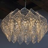 Lustre space age, effet givré en bakélite, France, 1970
