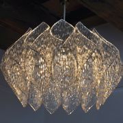 Lustre space age, effet givré en bakélite, France, 1970