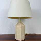 Lampe en travertin, années 80