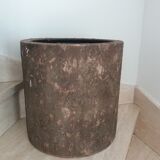Set 2 cache pots brun