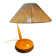 Mid-century modern Temde sisal desk lamp, Germany / Switzerland 1960s
