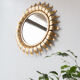 Miroir soleil doré espagnol années 60/70