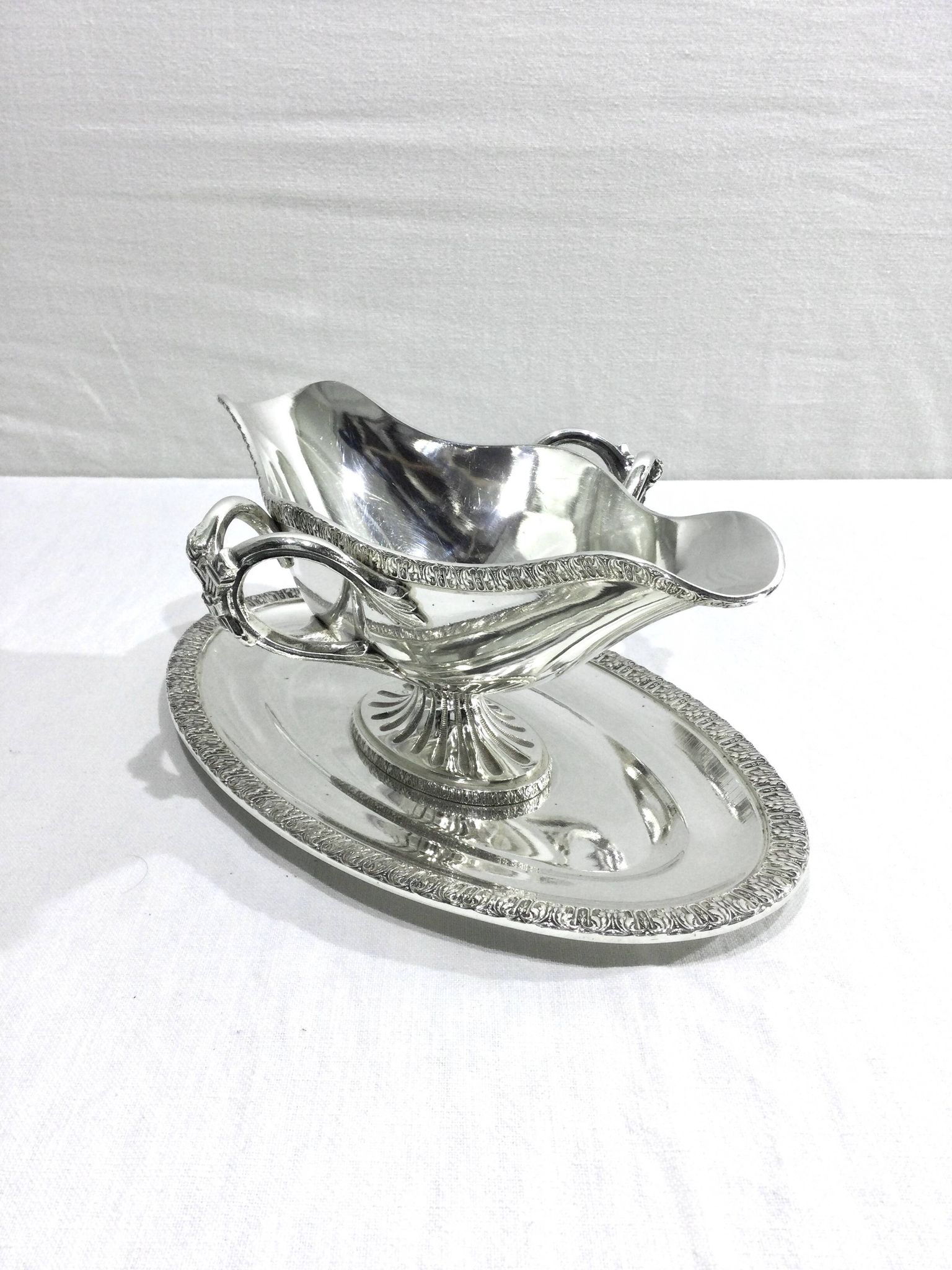 Nicolas Bourgeois – Saucière en Métal Argenté