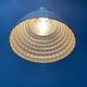 Old mercury glass hanging lamp with brass fixture