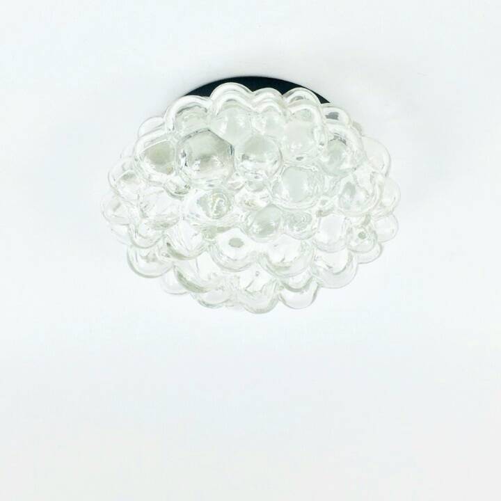 Plafonnier en verre à bulles du milieu du siècle par H. Tynell pour Limburg, années 1960
