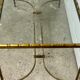 Table basse en bronze doré 1960
