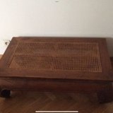 Table basse bois cannage