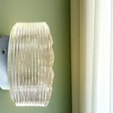 Pair glass flush mount lights wall or ceiling