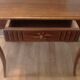 Walnut and marquetry table, 19th century.