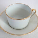 4 tasses à café filé doré Limoges création Dessagne, années 40