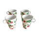 Set 4 cups strawberry Eva d'Arley