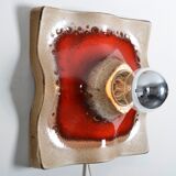 Applique murale Fat Lava en céramique de Hustadt Leuchten 1970s