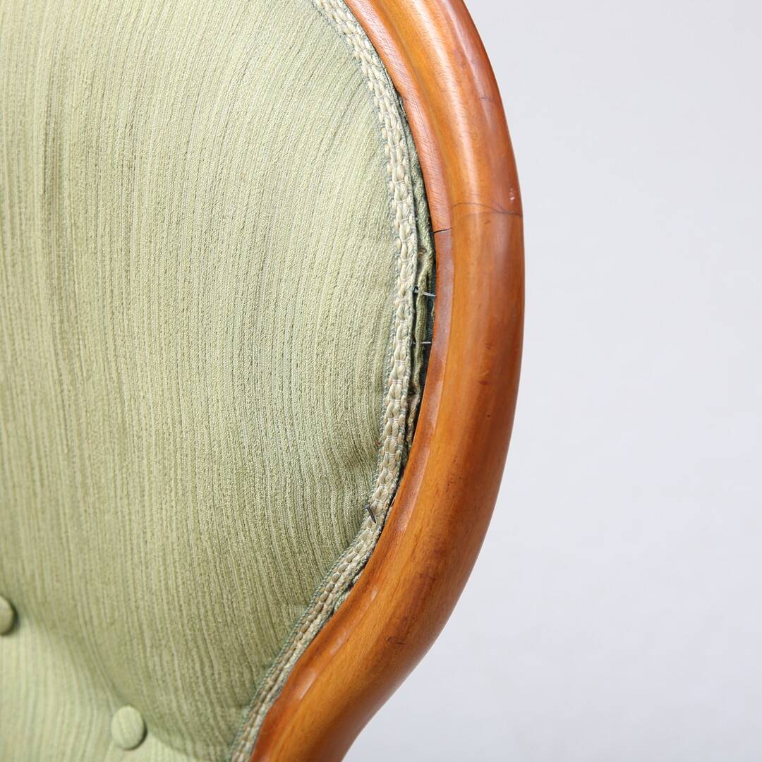 Neo-Rococo Sofa — 18th/20th Century Style — Carved Wooden Details — W 164 c