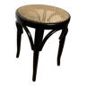 Black curved wood canning stool