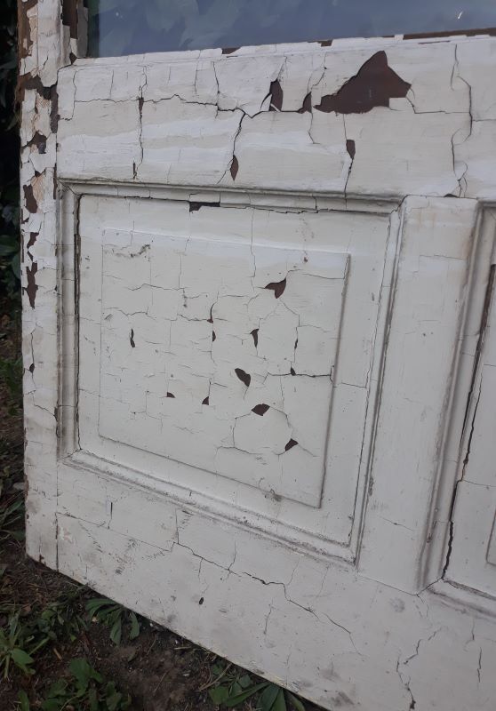 Old glass door 78.5x220.8cm