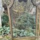 Antique brass fireplace screen