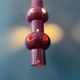 Suspension vintage en céramique rose violette West Germany
