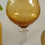 Italian photophore vase in blown glass