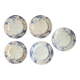 Set of 5 Empire Works Stoke on Trent "Zephyr" series dessert plates