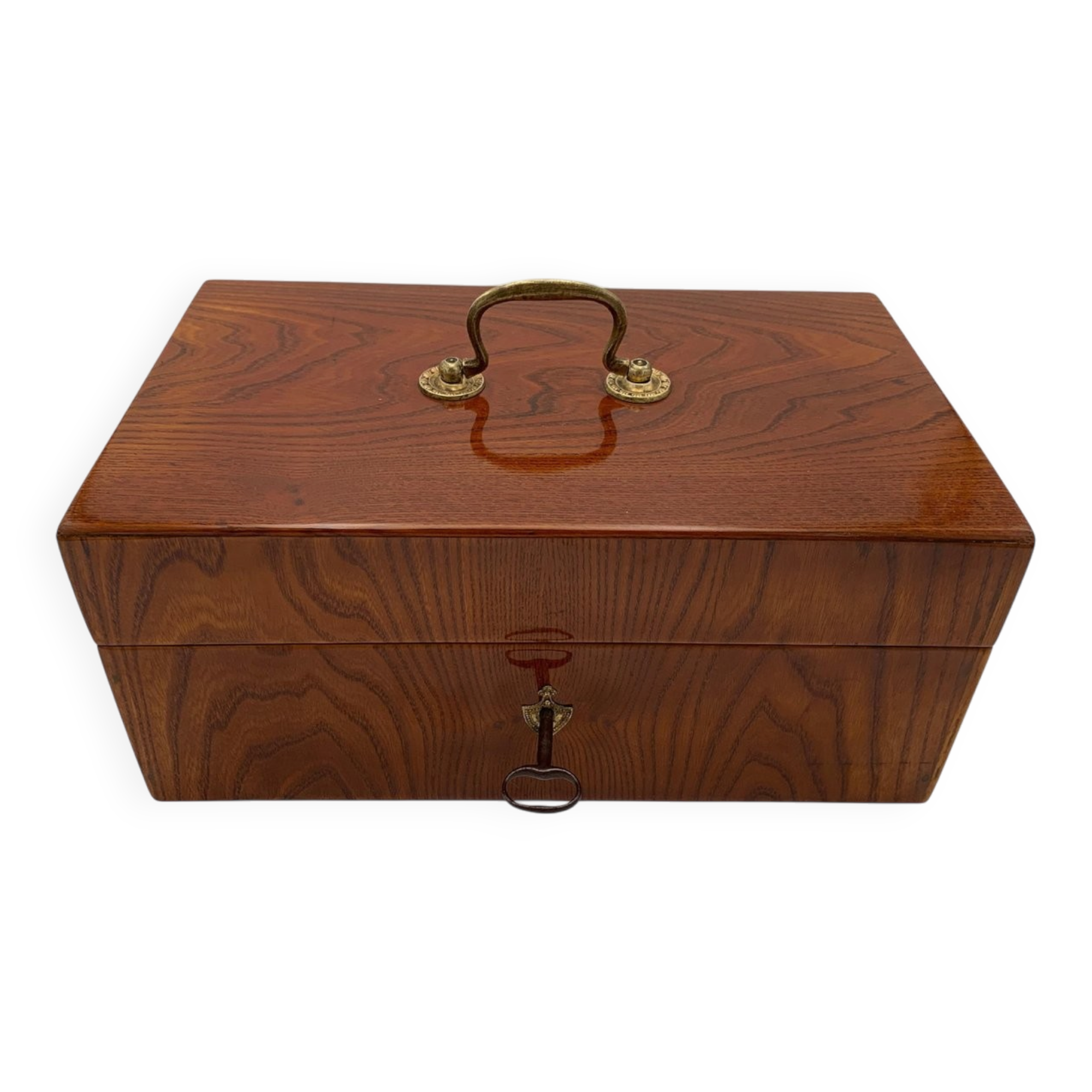 Biedermeier Box, Ash Veneer, South Germany, circa 1830