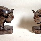 Pair of bookends 1960s Stylised Bull