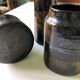 Ensemble de pots noirs poterie vintage 70’s